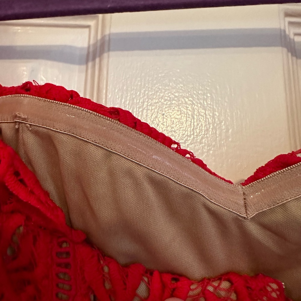 Red Lace Dress - Picture 10 of 12